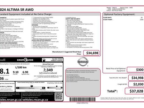 Used 2024 Nissan Altima 2.5 SR AWD/4WD image 6
