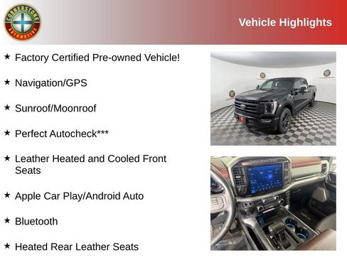 Used 2021 Ford F150 Lariat w/ Equipment Group 502A High AWD/4WD image 2
