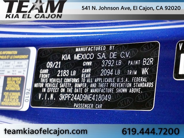 Certified 2022 Kia Forte LXS FWD image 34