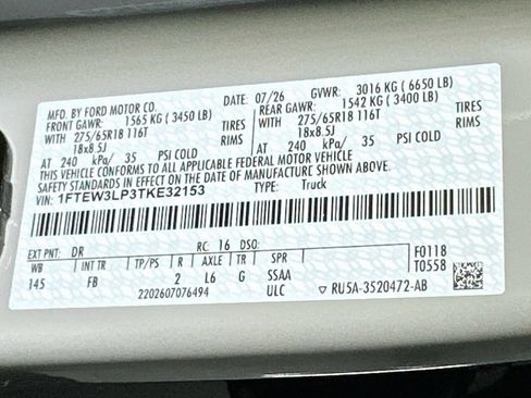 New 2026 Ford F150 XLT w/ Equipment Group 302A MID AWD/4WD image 18