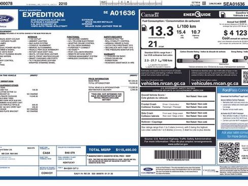 Certified 2025 Ford Expedition Max Platinum w/ Platinum Ultimate Package AWD/4WD image 35
