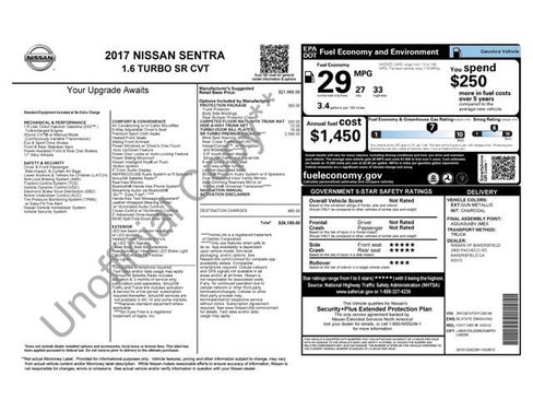 Used 2017 Nissan Sentra SR Turbo w/ SR Turbo Premium Package FWD image 5