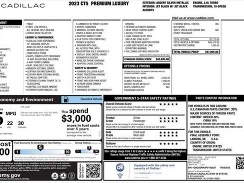 Used 2023 Cadillac CT5 Luxury image 4