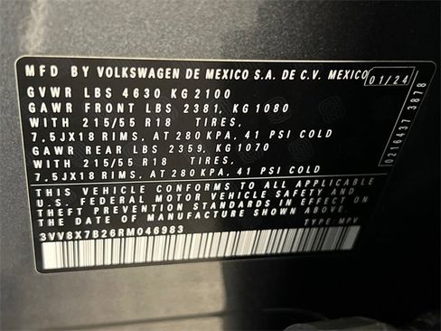 Certified 2024 Volkswagen Taos S image 28