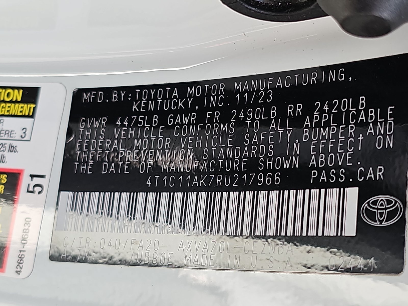 Used 2024 Toyota Camry LE FWD image 36