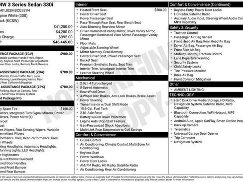 Used 2021 BMW 330i Sedan w/ Convenience Package image 15