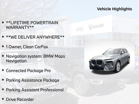 Used 2023 BMW X7 xDrive40i w/ Parking Assistance Package AWD/4WD image 5