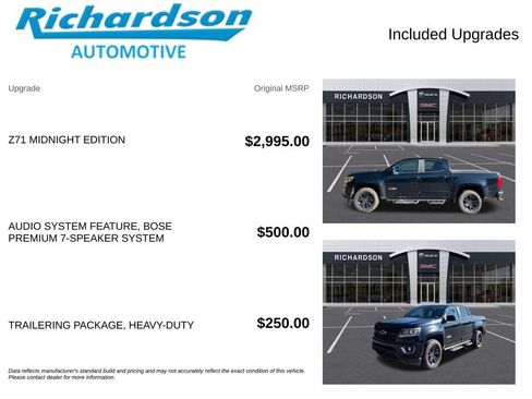Used 2019 Chevrolet Colorado Z71 w/ Z71 Midnight Edition AWD/4WD image 6