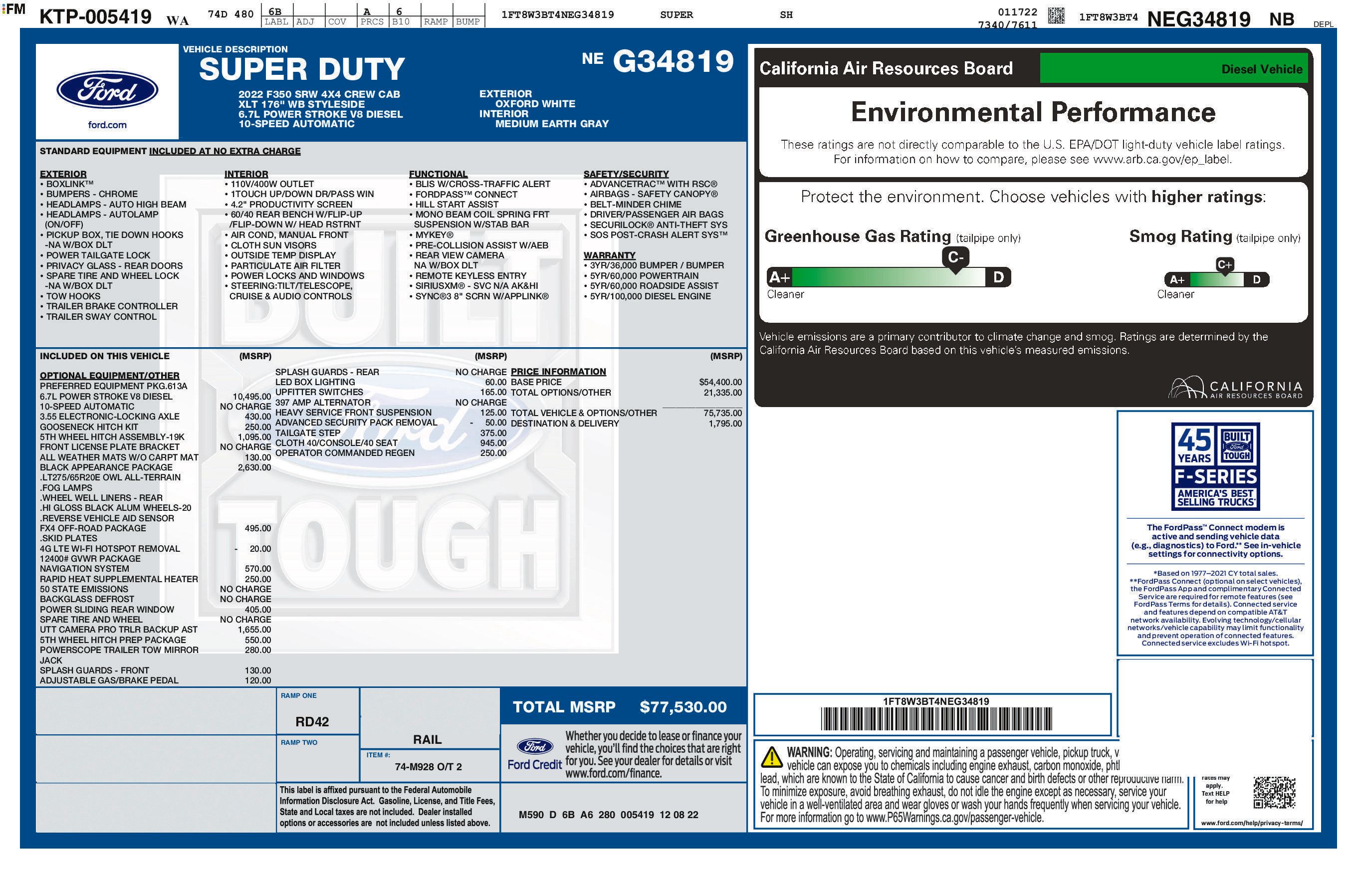 Used 2022 Ford F350 XLT w/ Black Appearance Package AWD/4WD image 8