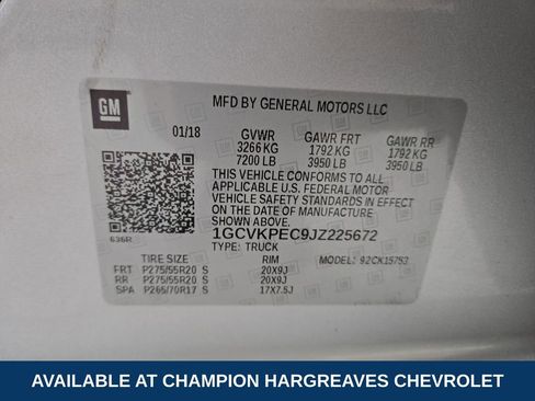 Used 2018 Chevrolet Silverado 1500 Custom w/ Custom Value Package AWD/4WD image 42
