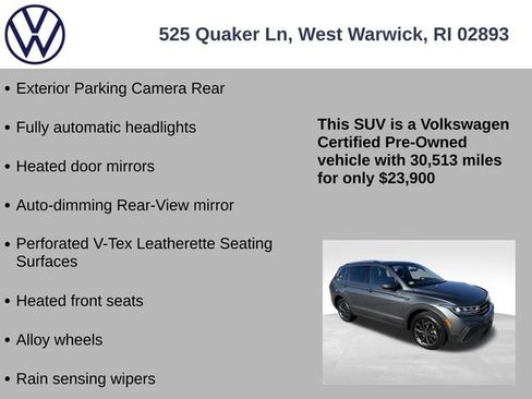 Certified 2022 Volkswagen Tiguan SE image 13