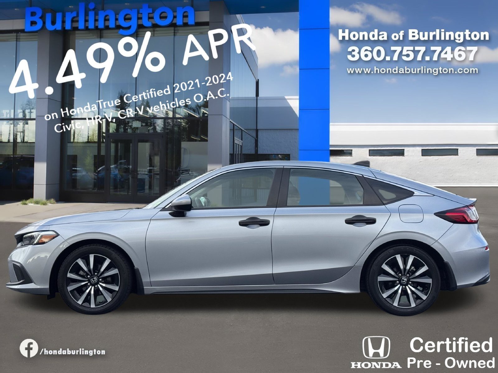 Used 2024 Honda Civic EX-L image 3