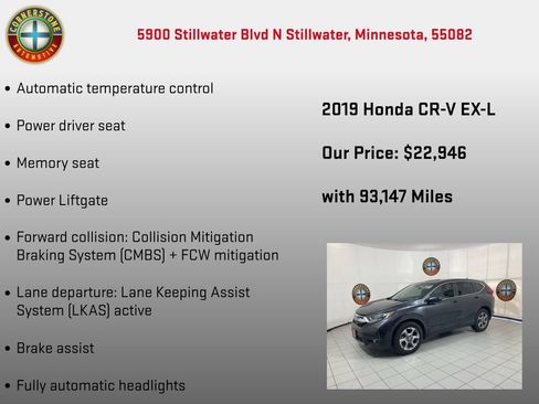 Used 2019 Honda CR-V EX-L image 10