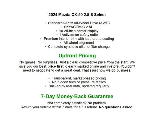 Used 2024 MAZDA CX-50 AWD 2.5 S w/ Cargo Package image 1
