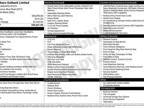 Used 2023 Subaru Outback Limited image 5