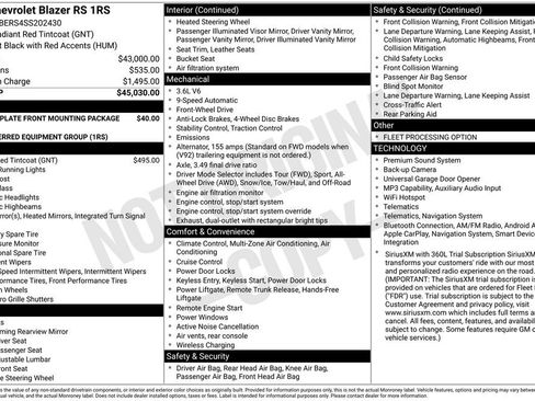 Used 2025 Chevrolet Blazer RS FWD image 5