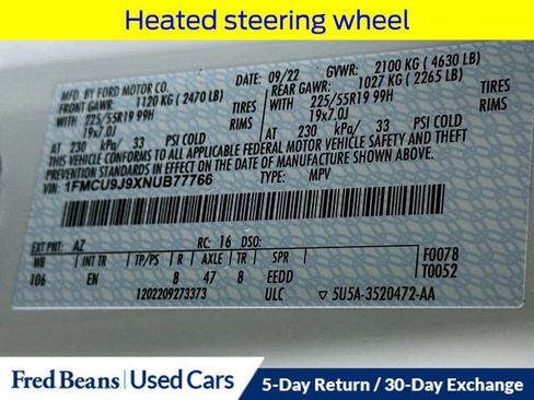 Used 2022 Ford Escape Titanium w/ Class II Trailer Tow Package image 39