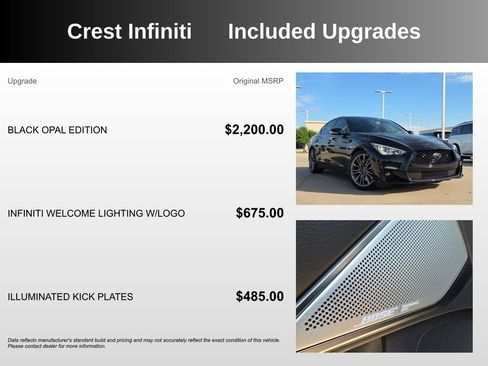 Used 2024 INFINITI Q50 Red Sport 400 w/ Black Opal Edition image 5