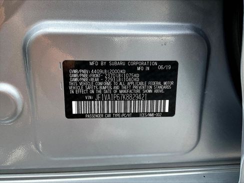 Used 2019 Subaru WRX Limited AWD/4WD image 18