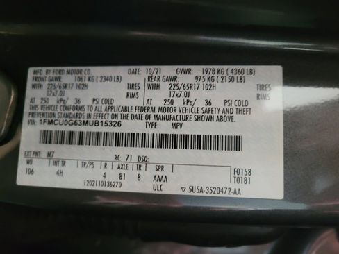 Used 2021 Ford Escape SE FWD image 33