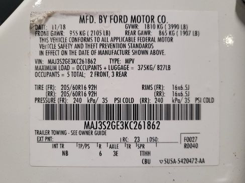 Used 2019 Ford EcoSport SE w/ SE Convenience Package FWD image 33