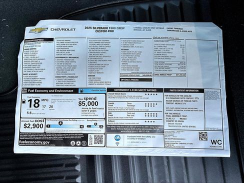 New 2025 Chevrolet Silverado 1500 Custom image 14