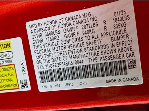 Used 2025 Honda Civic Sport image 12
