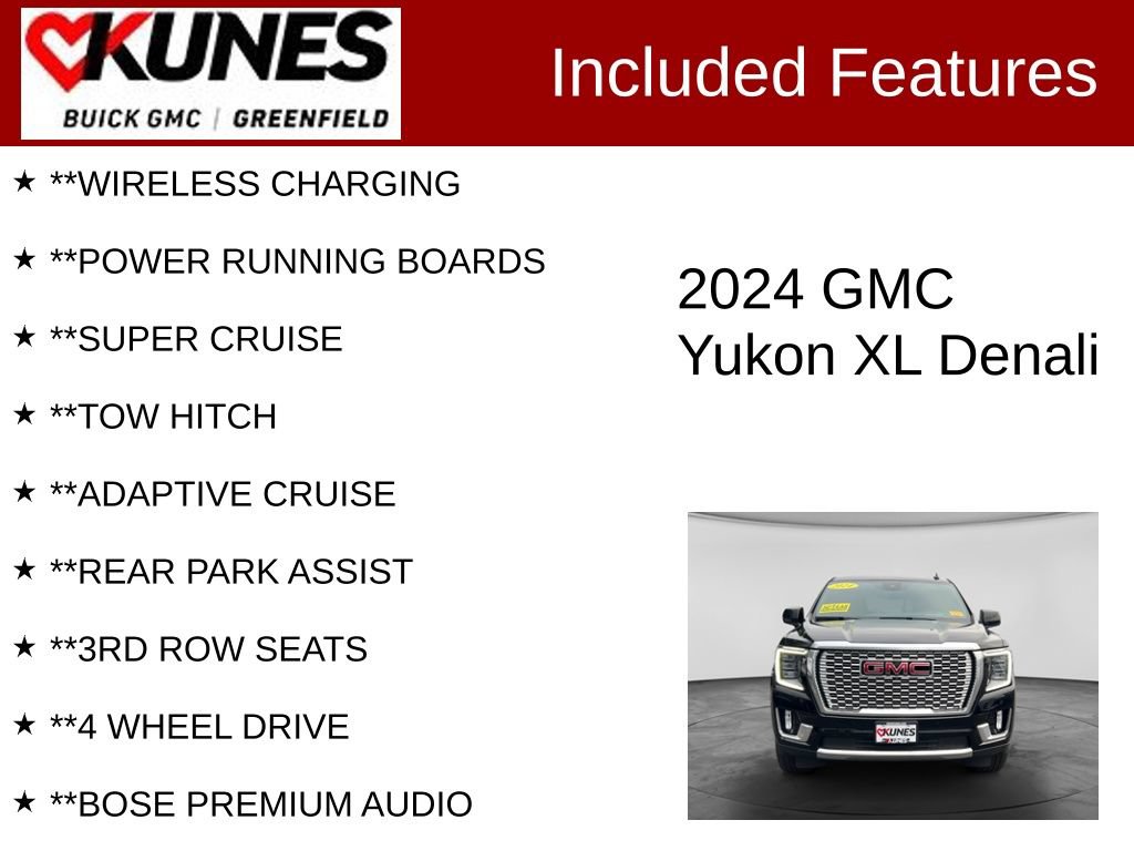 Used 2024 GMC Yukon XL Denali w/ Denali Reserve Package AWD/4WD image 3