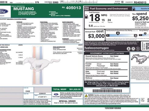 Used 2024 Ford Mustang GT Premium w/ Mustang Nite Pony Package image 36