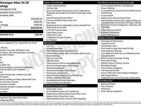 Used 2019 Volkswagen Atlas SE w/ Towing Package AWD/4WD image 5