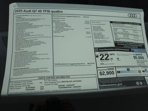 Certified 2025 Audi Q7 2.0T Premium image 9