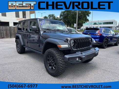 Used 2025 Jeep Wrangler Unlimited Sport S 4xe AWD/4WD image 1