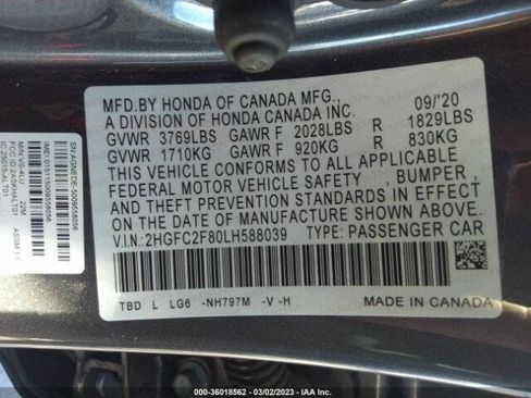 Used 2020 Honda Civic Sport image 22