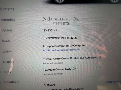 Used 2016 Tesla Model X 90D AWD/4WD image 3
