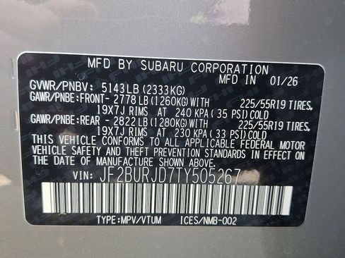 New 2026 Subaru Outback Touring XT AWD/4WD image 18