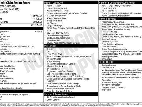 Used 2022 Honda Civic Sport image 18