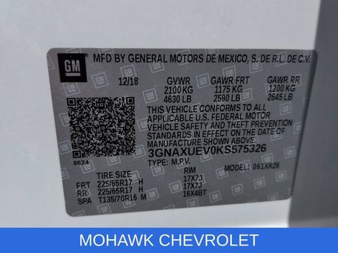 Used 2019 Chevrolet Equinox LT w/ Sun & Navigation Package AWD/4WD image 36