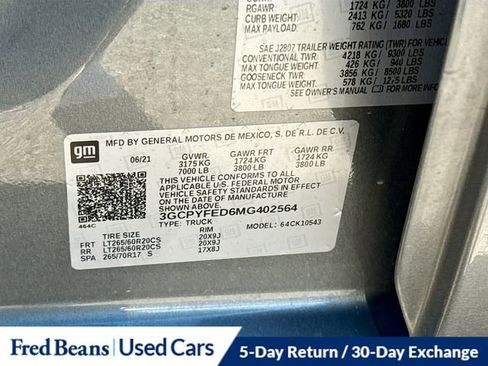 Used 2021 Chevrolet Silverado 1500 LT Trail Boss w/ Bed Protection Package image 33