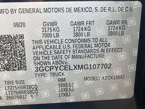 Used 2021 Chevrolet Silverado 1500 Custom Trail Boss image 29