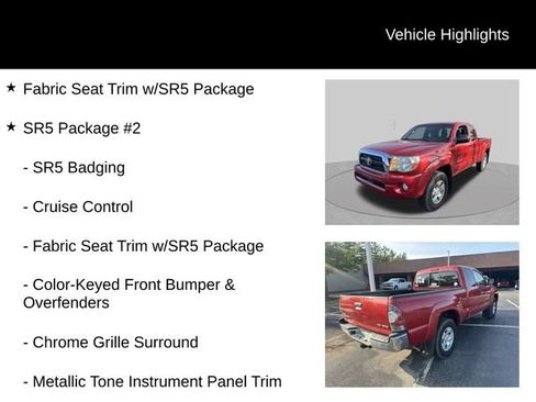 Used 2011 Toyota Tacoma 4x4 Access Cab V6 w/ SR5 Pkg #2 image 7