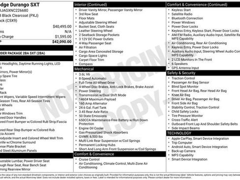 Used 2022 Dodge Durango SXT AWD/4WD image 38