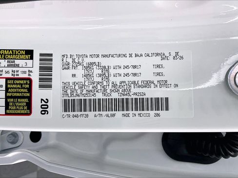 New 2026 Toyota Tacoma SR5 AWD/4WD image 20