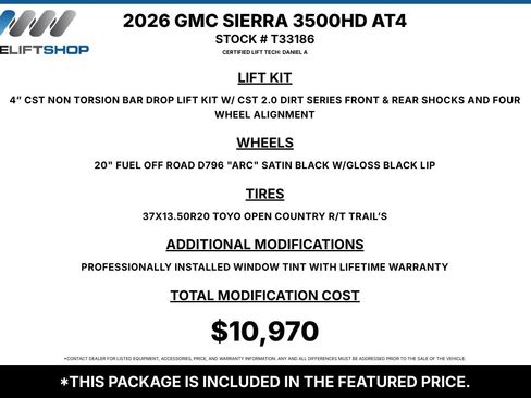 Used 2026 GMC Sierra 3500 AT4 w/ AT4 Premium Plus Package AWD/4WD image 2