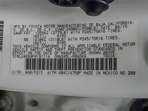 Used 2015 Toyota Tacoma 4x4 Double Cab w/ SR5 Package image 27