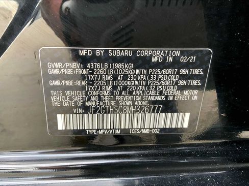 Used 2021 Subaru Crosstrek 2.5i Sport w/ Moonroof Package AWD/4WD image 33