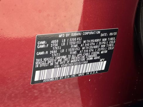 New 2025 Subaru Outback Premium image 25