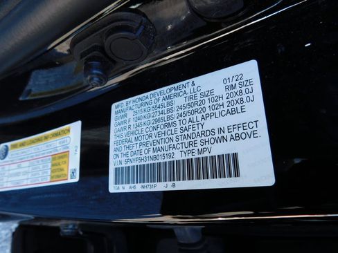 Certified 2022 Honda Pilot Sport image 8