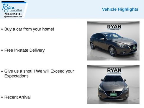 Used 2014 MAZDA MAZDA3 s Grand Touring w/ Technology Package FWD image 2
