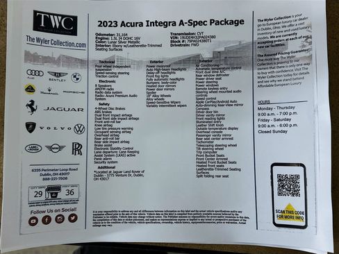 Used 2023 Acura Integra A-Spec FWD image 46