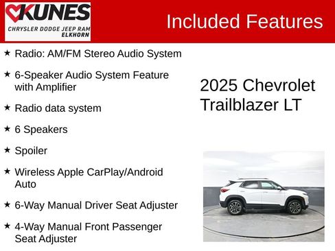 Used 2025 Chevrolet TrailBlazer LT w/ Driver Confidence Package image 3